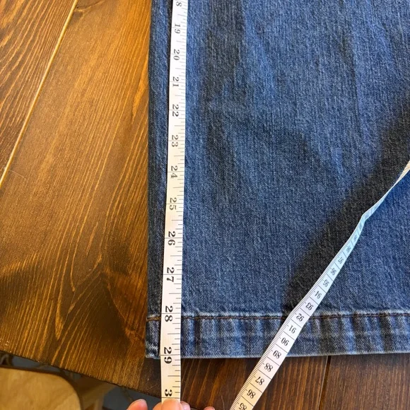 Banana Republic Wide-Leg High-Rise Jeans Size 6 Medium Wash Patch Pocket Denim - Picture 9 of 13